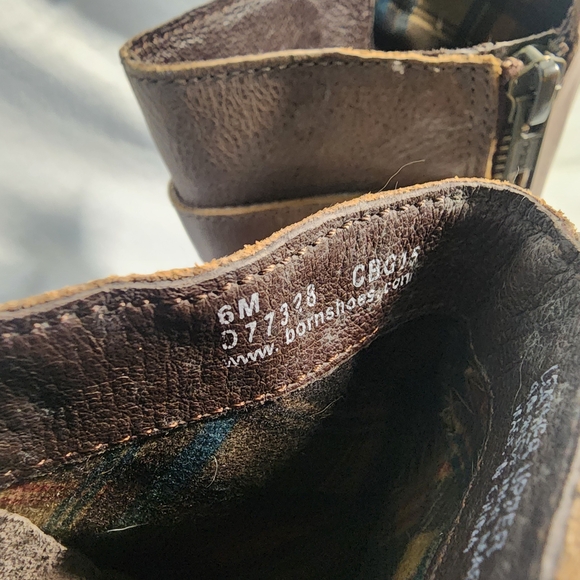 Born Brown Leather Heeled Boots - Picture 2 of 10